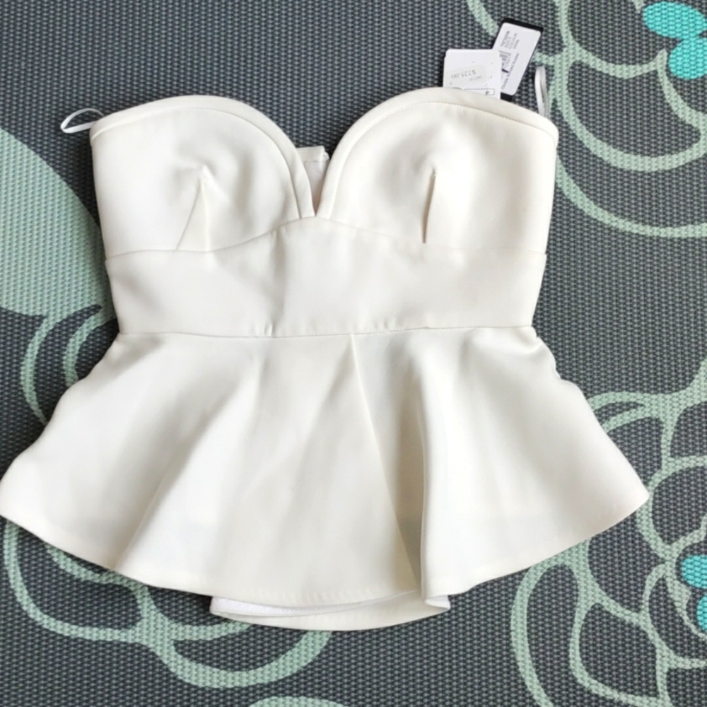 Nicolas | White Summer Crop Top | NWT